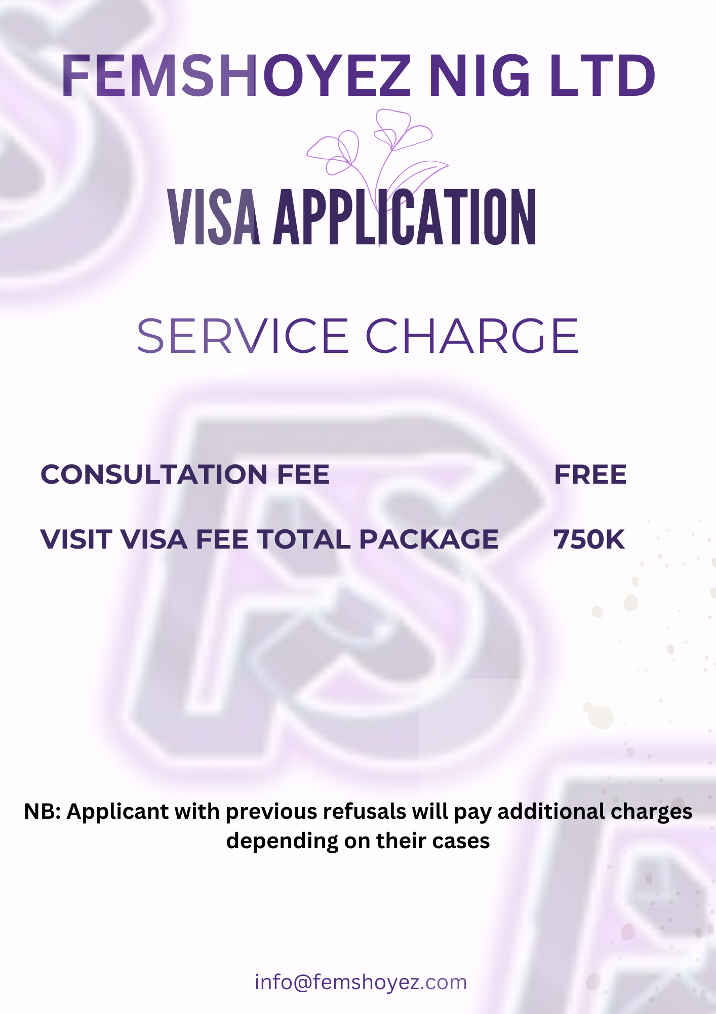 Copy of jOB APPLICATION PRICE LIST