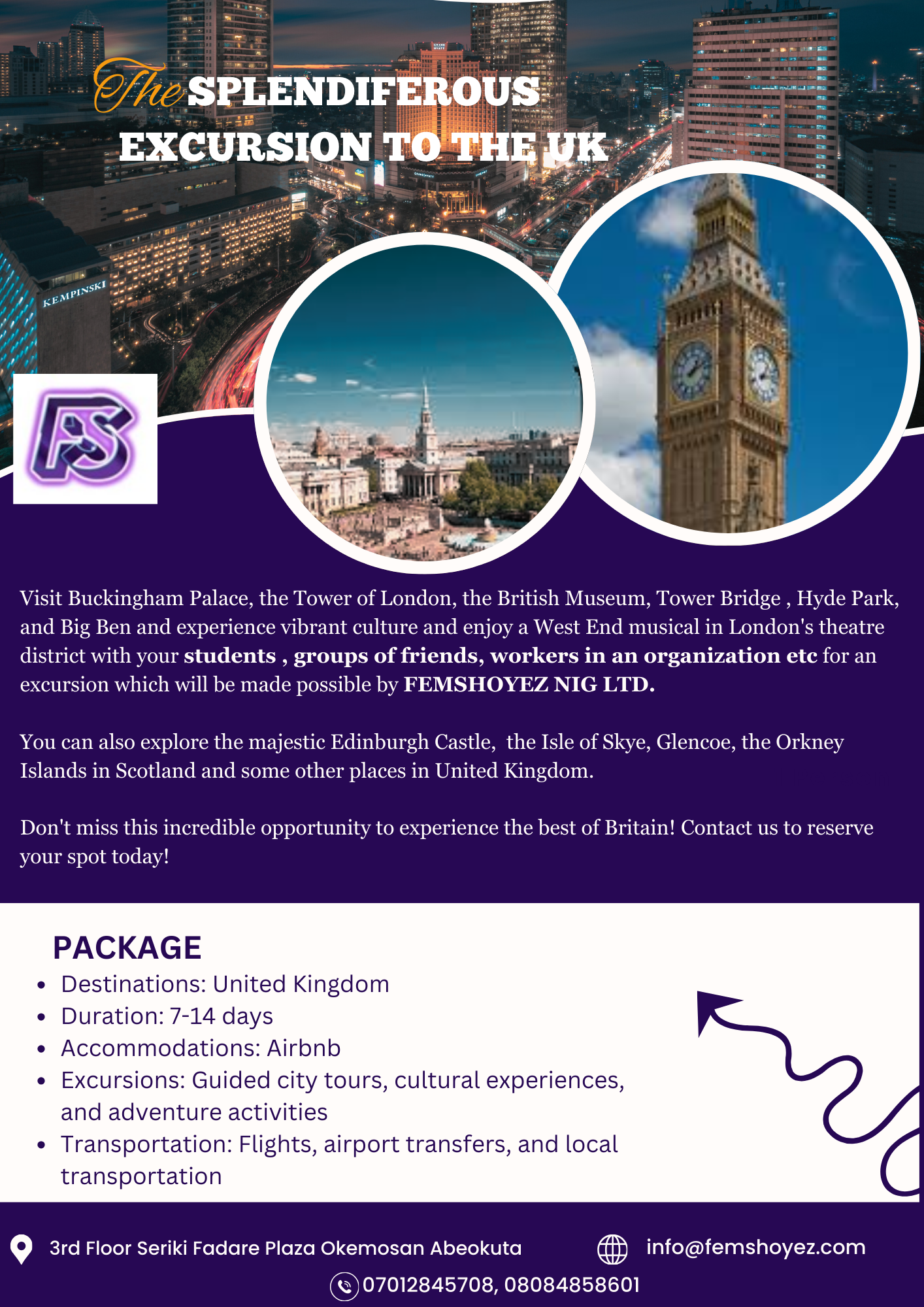 Excursion Advert