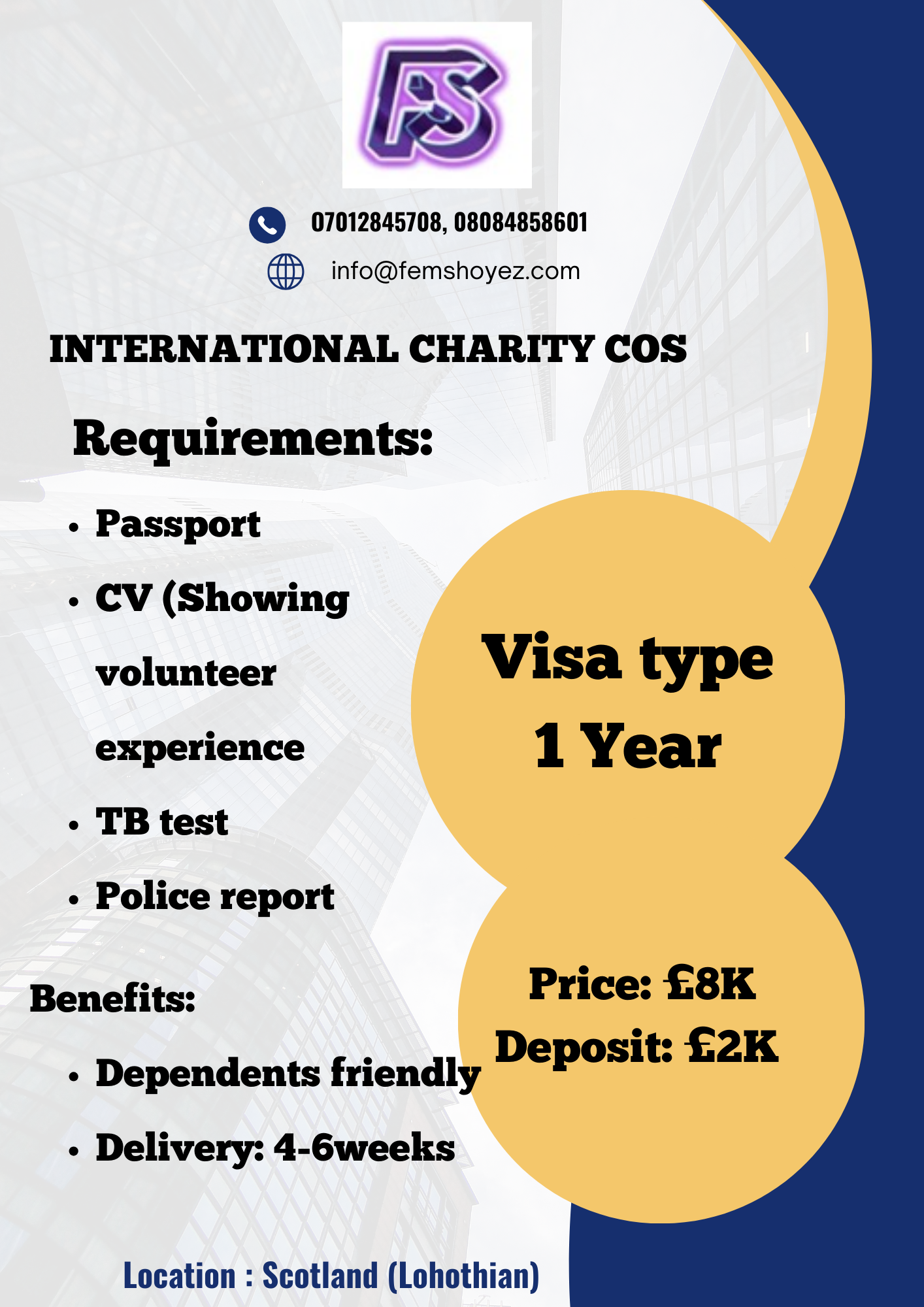 Scotland charity Cos